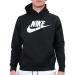 Nike NSW Club Hoodie Pullover Graphics Large Black