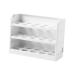 Uonlytech Refrigerator Storage Box Egg Preservation Holder Household Egg Holder Crisper Food Plastic White White 25X19.5X10CM