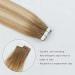 ABH AMAZINGBEAUTY Rooted Highlights Remy Tape in Hair Extensions 16 20pcs 50g Ash Brown Dirty Blonde Platinum Blonde R8-12/60 - Buy Online on GoSupps.com