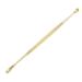 TARVIT Earwax Removal Products Double Heads Stainless Steel Dual-ended Ear Pick Spiral Wax Remover Curette Spoon Clean Tool 360 Helix (Color : Gold)