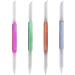Glass Cuticle Pusher Manicure Stick Nail Cuticle Remover Tools Rosy Brushes - Buy Online on GoSupps.com