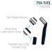 Premium Disposable Razor Blades - 40 Pack Stainless Steel Twin Blade Shavers for Men & Women with Aloe Vera - Hospitality Quality - Buy Online on GoSupps.com