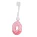 minkissy Toothbrush Travel Portable Silica Gel Pink Cleaning Brush 1 piece (1 pack) Pink