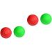 Clispeed 4-Pack Ice Hockey & Lacrosse Mobility Balls - Myofascial Release Massage Balls in Red & Green - Buy Online on GoSupps.com