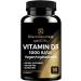 Vitamin D3 1000 IU Vegan Vitamin D3 Supplement - Vegan Capsules | Gluten Free | GMP | Halal - High Potency Vitamin D Capsules for Healthy Bones Teeth Immune System & Muscle Function