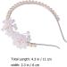 MUSISALY Pearl Headband Pearl Trim Headband for Wedding Crystal Tiara Wedding Decor Pearl Tiara Bridal Elegant Pearls Headband Hair Decor Zinc Alloy Ornaments Fine White - Buy Online on GoSupps.com