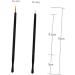 PLAFOPE 100pcs Eye Makeup Tools Cosmetic Eyeliner Brush White Eye Liner Eyeliner Applicator Tool As Shown - Buy Online on GoSupps.com