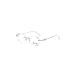 LUFF Rimless Reading Glasses for Women Frameless Metal Fashion Diamond Cut Edge Blue Light Computer Readers Anti Eyestrain 2.5x Silver