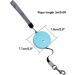 Shop Mini Inserable Dog Roller Leash 3m - Automatic Reflective Rope for Small Dogs & Cats in Turquoise | International Shipping Available - Buy Online on GoSupps.com