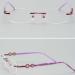 BEGISA Eyeglass Nose Pads & Replacement Temples for Rimless Glasses - Purple Spare Parts - Buy Online on GoSupps.com