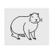 2 x Microfiber Cleaning Cloths "Sitting Capybara" (LC00024630)
