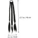 FRCOLOR Braid Wig Fake Braid Wig Black Clip on Braids Ponytail Straight Hair Wig Braid Wigs Straight Wigs Braided Wig Jet Black Wig Extended High Temperature Wire Extension 45X8CM Black - Buy Online on GoSupps.com