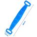 Silicone Body Scrubber 2 Pack - Bath Towel for Men and Women - Shower Back Scrubber - Strong Rub - Long Strip - Multicolor (Blue + Pink) - Buy Online on GoSupps.com
