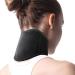 Neck bandage winter neck warmer Self -heated neck bandage magnett therapy Neck support thermal therapy neck protection neck crauses neck pain collarage neck heating pillow with Velcro fastener black