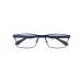 Silac - Blue Metal 7306 - Men's reading glasses - rectangular glasses - matt metal frame - light resistant and comfortable reading glasses - blue +1.00