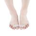 toe spacers toe separator Sebs Overlapping Thumb Corrector Double Hole Divider Cover Separator Relief Pain Insert Insole Protective Toes Suitable Material Soft Spacers Stretchers Care Tool ( Color : 4 3x1cm 4 Par
