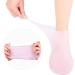 2 Pairs Women Foot Spa Pedicure Silicone Gel Moisturizer Socks for Dry Cracked Feet - Pink - Buy Online on GoSupps.com