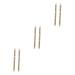 Angoily 6 Pcs White Eyeliner Eyebrow Spoolie Brush Eyebrow Pencils Highlighter Eye Shadow Pencil Water Proof 1 count (Pack of 1) Brownx3pcs