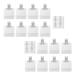 KALLORY Travel Size Refillable Empty Squeeze Pouch, 30ml Stand Up Pouch Toiletry Lotion Gel Squeezable Bags Plastic Toiletry Containers for Travel Toiletries Cosmetic, 15pcs 17pcs 30ml