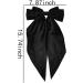 Black Bow Hair Clip for Women Girls Womens Black Bow Ribbon Hair Clip for Teen Girls Bow Barrette Hair Clips for Women French Barrette Hair Clip Bow for Long Hair Ornaments for Women - Buy Online on GoSupps.com