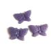 Hand Carved Crystal Gemstones Natural Quartz Crystal purpie mica Butterfly for Gift - (Color: Purple Size: 2inch) Chakra Reiki Balancing
