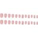 French Tip Press on Nails - Short Square Press On Nails with Nail Tips Colourful Rhinestones chain Design press on nails Acrylic False Nails Cute Artificial Nails - Buy Online on GoSupps.com
