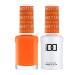 DND Gel Polish Set Orange Collection UV/LED Gel Polish and Air Dry Nail Lacquer Matching Chip-Free Polish Duo 713 Orange Sherbet 0.5 Fl Oz