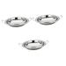 Ciieeo 3pcs Pancake Pan Flat Pan Nonstick Induction Cooker Pan Stainless Frying Pan Commercial Griddle Seafood Serving Platter Stainless Steel Pan Omelet Pan Hot Pot Seafood Pot Silverx3pcs 29 25.3CMx3pcs