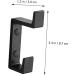 OSALADI 2pcs Up and Down Double Hook 2 Metal Clothes Home Storage Hook Towel Rack Double Fork 8.7x3cm Black - Buy Online on GoSupps.com