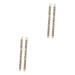 Didiseaon 4 Pcs Makeup Eyebrow Pencils Eyeshadow Pencil Waterproof Eyebrow Pencils with Brush Puff Head Wooden