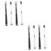 Tovinanna 8 pc wangan hair toothbrush teeth brushing toothbrush puerst bed toothbrush toothbrush cleaning brush bristle toothbrush tools for oral care household captivity