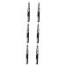 Healeeved 6 pieces make up tool eyebrow tailpat accessories eyebrow former dual use tweezers eyebrow tweezers 10x1cmx3pcs blackx3stk