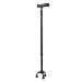 Walking Stick Elderly Crutches Three Feet Non Slip Cane Telescopic Height Adjustable Household Crutches White Black Practical Elegant