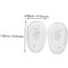 Healeved 20 Pairs Non-Slip Silicone Nose Pads for Glasses - Soft Transparent Replacement Pads 1.4x0.8cm - Buy Online on GoSupps.com