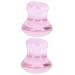 FRCOLOR 2pcs Mushroom Head Massage Stone Face Gua Sha Stone Massage Board Hip Trainer Buttocks Lifting Guasha Tool for Face Massaging Supplies Natural Massage Cosmetic Pink