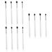 Healeved 12 Pcs Eye Make-up Brush Kit Eye Eyeshadow Brush Concealer Brush Makeup Brushes Eye Kits White
