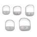 YKKJ 5 PCs Shave Schablone Tool Bart Former Haircut tool set for men goat cord mustache grooming shabblone.White
