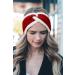 Fashband Winter Knitted Headband Twist Chunky Fleece Lined Head Wraps Elastic Thermal Crochet Turban Hair Bands for Women and Girls Red - Buy Online on GoSupps.com