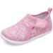JIASUQI Baby Boys Girls Barefoot Swim Pool Water Shoes Beach Walking Sandals Athletic Sneakers 2.5-3 years Toddler Pink Arrow