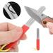 Fishing Hook Sharpener Diamond File with Keychain - Portable Pocket Knife Sharpening Stone for Outdoor Camping and Fishing - Buy Online on GoSupps.com