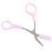 Generic Pro Women Eyebrow Trimmer Comb Eyelash Hair Scissors Cutter Makeup Tools Nice Design Pink
