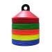 Bluedot Trading Disc Cones, Multiple Quantities and Colors 25 Pack With Holder Multi- Color