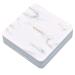 Exceart contact lens container holder for eye care set container for contact lenses travel case for contact lenses container for eye contact lenses contact case holder mini white remote