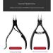 Obahdirry Toenail Ingrown Nail Set Cuticle Nipper Clipper Edge Cutter Manicure Scissor Tool Pedicure Orange - Buy Online on GoSupps.com