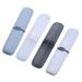 Healifty Portable Storage Box Home Brush Portable Outdoorswhite Travel Random Plastic Gray-Blue Men School Toothpaste Toothbrush Black Case Travel Transparent Each Storage and Cover Tube Holder 20X5.5cm As Shown