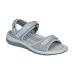 Orthofeet Arch Support Sandals for Women Ideal for Heel and Foot Pain Relief. Therapeutic Design with Arch Support Arch Booster Cushioning Ergonomic Sole & Extended Widths - Calypso 8 Wide Grey