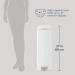 Diaper Genie Platinum Diaper Pail White - Made in Durable Stainless Steel and Includes 1 Easy Roll Refill with 18 bags - Buy Online on GoSupps.com