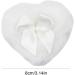 Baby Powder Puff Heart Shape Powder Puff - Soft Long-haired Body Powder Puff Washable Powder Puff for Baby Body White - Buy Online on GoSupps.com