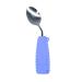EZ Assistive Adaptive Spoon Easy to Hold for Independent Eating Weighted Utensils for Hand Tremors (Purple Spoon Right Hand) 1pc Purple Spoon Right Hand