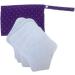 SUPVOX Reusable Sanitary Napkins - Washable Charcoal Absorbency Layer Travel Pouches - 5pcs for Women & Ladies - Buy Online on GoSupps.com